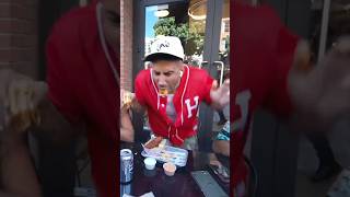 Fousey gets SPIT ON while he was EATING fousey reaction funny viral [upl. by Faucher517]