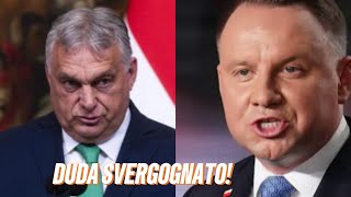 Orbán ha messo a tacere il presidente polacco Duda in maniera magistrale con appena due frasi [upl. by Coyle]