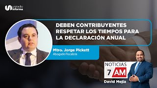 Deben contribuyentes respetar los tiempos para la Declaración Anual [upl. by Bratton]