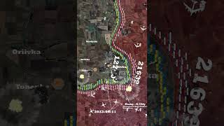 Battle of AvdiivkaАвдеевка Timelapse Map  Feb 2022 to March 2024 [upl. by Chabot]