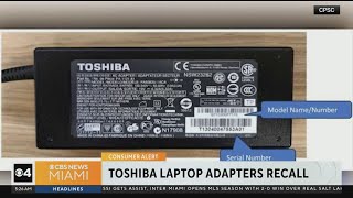 Toshiba laptop AC power adapters recalled due to fire hazard [upl. by Kimitri]