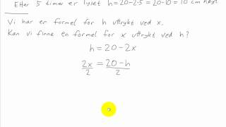 Matematikk 1P  031  Omforming av formler [upl. by Adaminah]