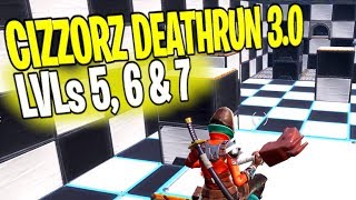 How to Beat Level 5 6 amp 7  CIZZORZ DEATHRUN 30 Ultimate Guide Fortnite Battle Royale [upl. by Latsirc]