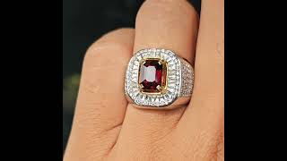 Natural Purplish Red Spinel Burma Myanmar No Treatment Untreated 195 carats memo ZCGL spinel [upl. by Talmud]