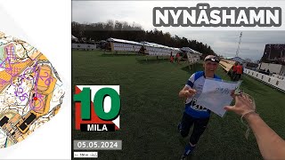 Headcam Orienteering Nynäshamn Sweden 10 mila [upl. by Dadinirt]