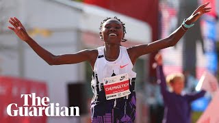 Ruth Chepngetich smashes marathon world record by nearly two minutes [upl. by Trstram]