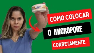 Rinomodelação definitiva  Micropore no pósoperatório [upl. by Conley]