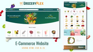 ECommerce website for Grocery Store using HTML CSS and JavaScript Part 1 [upl. by Divaj88]