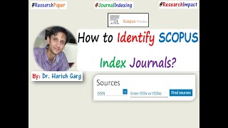 How to Identify SCOPUS Index Journals [upl. by Perdita123]