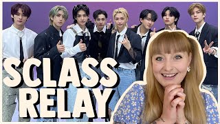 reaction to ♡ stray kids 특SClass relay dance ♡ [upl. by Gardol]