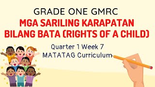 Grade 1 GMRC Quarter 1 Week 7 MATATAG Curriculum [upl. by Aynav]