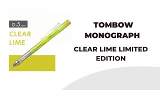 Tombow Monograph Clear Lime [upl. by Erhard441]