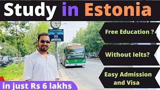 STUDY IN ESTONIA in 2024  COMPLETE GUIDE [upl. by Akalam403]