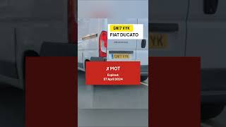 Fiat Ducato ✗ MOT  Vehicle does not have a valid MOT certificate Expired 27 April 2024 [upl. by Pebrook]