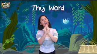 Thy Word Is A Lamp Unto My Feet  Action Song  Christian Children Song [upl. by Alik]