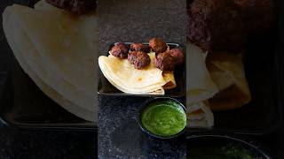 JUICY Galouti Kebab with SOFT Parathas ytshorts shorts kebab food cooking shelbyscanada [upl. by Tomchay]