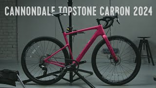 Cannondale Topstone Carbon  unboxing assembly weight 4K ASMR [upl. by Anelleh328]