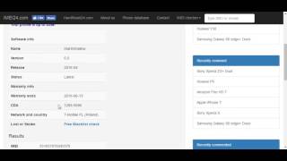 Sony Warranty and software info check by IMEI [upl. by Siegfried]