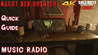 NACHT DER UNTOTEN REMASTERED Easter Eggs Music Radio Guide 4K [upl. by Irehc]