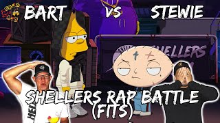 BART VS STEWIE  Americans React to Bart Simpson vs Stewie Griffin  Shellers Rap Battle FITS [upl. by Lisle]