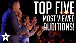 TOP 5 MOST VIEWED Auditions from Britains Got Talent 2022  Got Talent Global [upl. by Gallager]