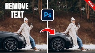 How To Remove Text From Image In Photoshop 3 Ways [upl. by Nakre509]