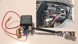 Remote Car Battery Disconnect Relay Switch  Anti Theft Safety UNBOXING amp EASY INSTALL TUTORIAL [upl. by Baiss]