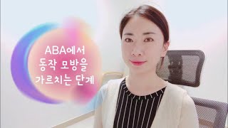 ABA에서 동작 모방을 가르치는 단계 [upl. by Feinleib]