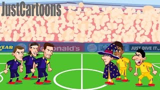 Atletico Madrid vs Barcelona in 19 Seconds [upl. by Flosser377]