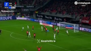 Mbala Nzola Goal 906 Rennes vs Lens 11 All Goals and Extended Highlights [upl. by Wyne838]