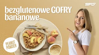 Bezglutenowe gofry bananowe  PEANUT POWDER NATURAL [upl. by Akcinat]