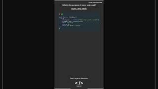 JavaScript Interview Question asyncawait javascriptinterview javascript js javascripttutorial [upl. by Oeht624]