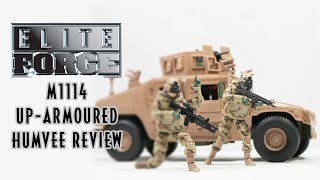 BBI Elite Force M1114 UpArmored Humvee REVIEW  118 Scale Armoured Humvee  Toy Review [upl. by Abigale]