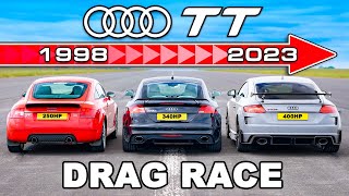 Audi TT Generations DRAG RACE [upl. by Lladnyk950]