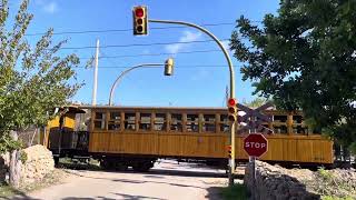 Bells Caubet Station Railway Crossing Mallorca Sunday 05112023 [upl. by Ycnej120]