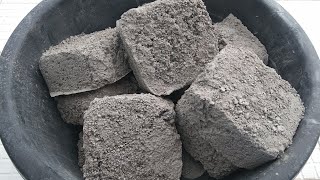 pure concrete sand square ⬛⬛ crumbling dry dustySmokey 🔳🔳asmr107 [upl. by Slade]