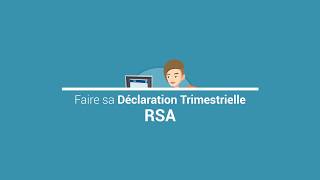 Comment faire sa Déclaration Trimestrielle RSA sur caffr [upl. by Tenaj]