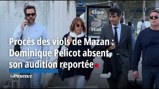 Procès des viols de Mazan  laccusé Dominique Pelicot encore absent de l’audience son audit [upl. by Trill81]