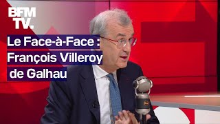 Déficit impôts linterview de François Villeroy de Galhau gouverneur de la Banque de France [upl. by Gambrell]