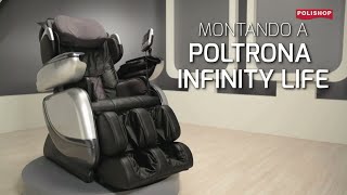 Poltrona Massageadora Infinity Life  Polishop Tutorial  Como montar [upl. by Anilys306]