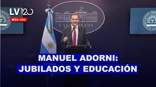 MANUEL ADORNI JUBILADOS EDUCACIÓN Y DENGUE [upl. by Byrle]