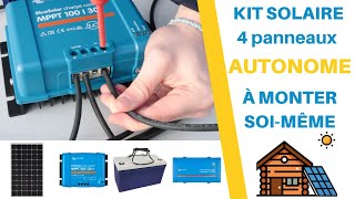 Monter son Kit Solaire AUTONOME  4 Panneaux Solaires  4 Batteries  MyShop Solaire solaire tuto [upl. by Panchito]