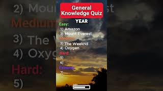 General Knowledge Quiz 20 [upl. by Ahern76]