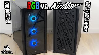 Corsair 4000D 4000D Airflow iCUE 4000X Case Test  viele Features Aiflow und RGB [upl. by Nnaecarg]