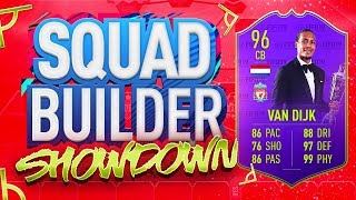 FIFA 19 SQUAD BUILDER SHOWDOWN PLAYER OF THE YEAR VAN DIJK [upl. by Noiztneb]