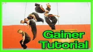 Gainer Tutorial Back Flip Going Forwards for Parkour Free Running etc  GNT [upl. by Kosel]