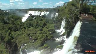 Argentina  Iguassu FallsUpper Trail 1  South America Part 11  Travel Video HD [upl. by Oberheim]