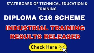 AP DIPLOMA C16 INDUSTRIAL TRAINING INFO  RESULTS RELEASED [upl. by Aicilaana]