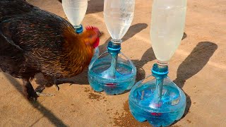 Como hacer BEBEDERO AUTOMATICO para gallinas con botellas de plástico [upl. by Supat]