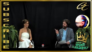 Jennifer Lawrence with Zach Galifanikis on Between 2 Ferns insults him Comedic Roasting [upl. by Eluj]